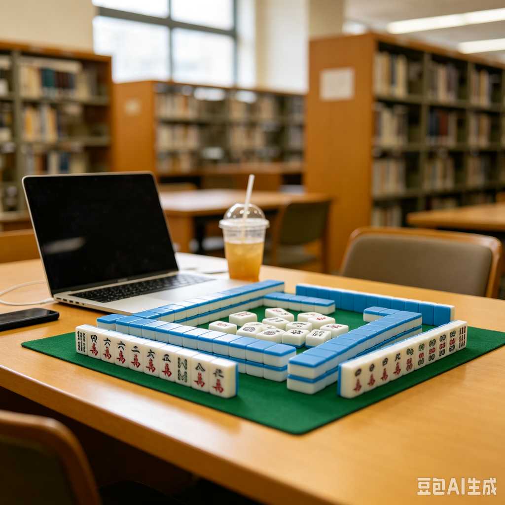carved pattern mahjong set
