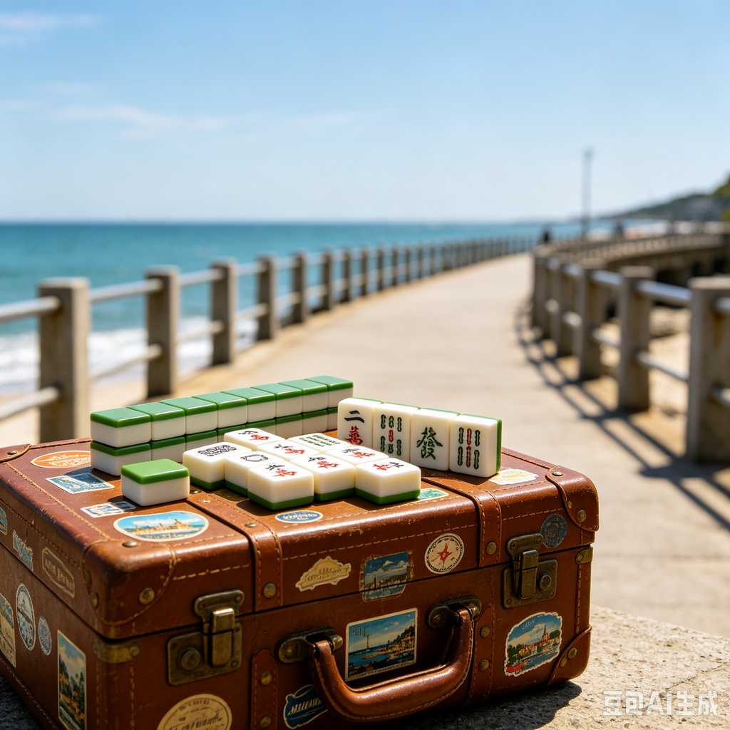 stylish text mahjong set